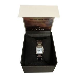 Citizen Women's Eco-Drive Silver Tone Watch, Mother of Pearl Dial EW5610-59D
